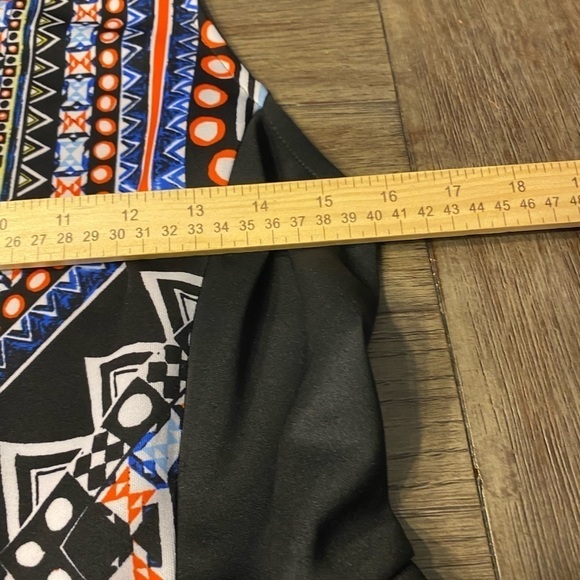 Mossimo A-line Geo tribal boho Dress With Zipper Front Closure sleeveless size L - Picture 5 of 9